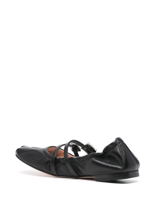 Mini Strap Strass Leren Ballerina's - Image 2