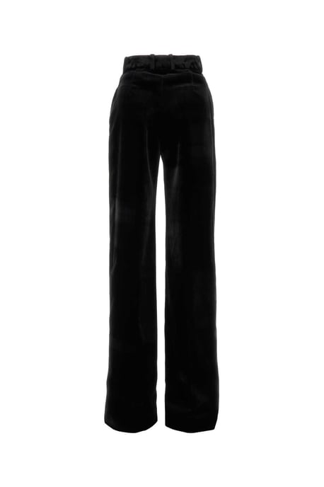 Black Velvet Palazzo Pant - Image 2