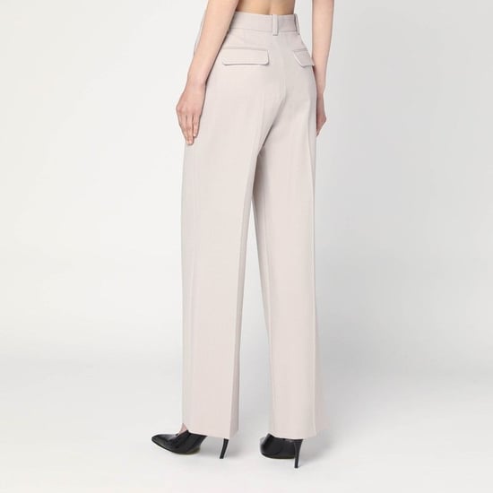 Pumice-coloured Trousers In Wool Blend - Image 2