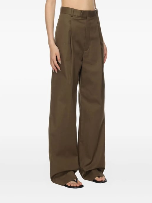 Pantalon met plooien aan de voorkant - Image 1