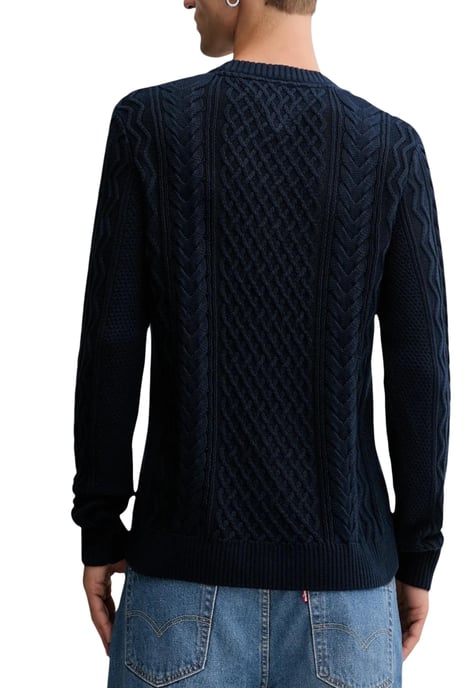 Cable Knit Crew Neck Sweater - Image 2