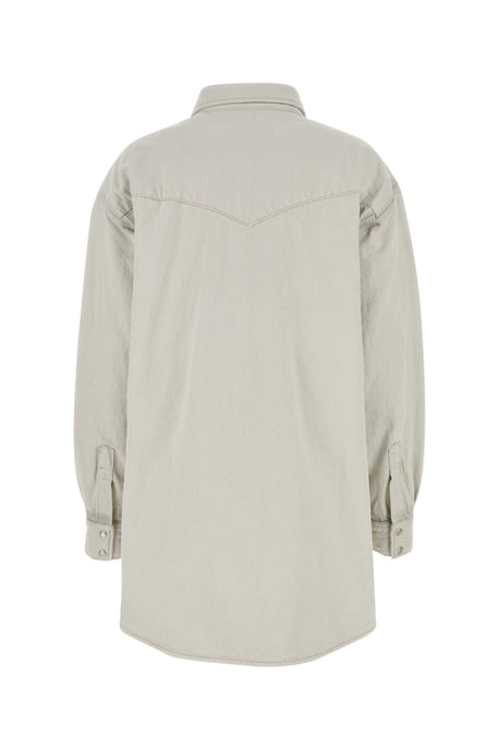 Chalk Denim Oversize Shirt - Image 1