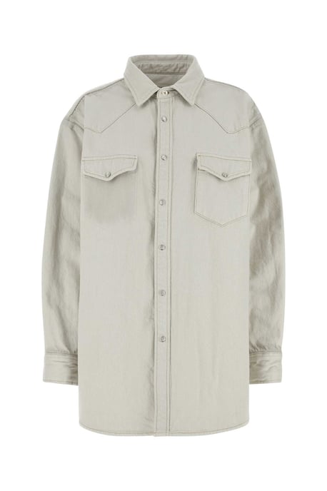 Chalk Denim Oversize Shirt - Image 2