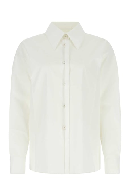 Witte Poplin Oversized Shirt - Image 2