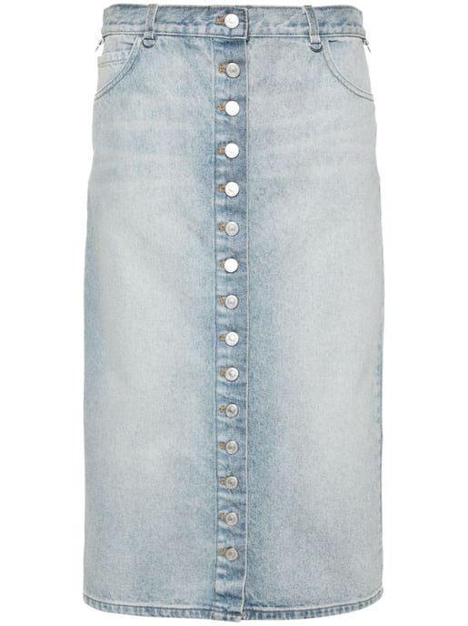 Denim Midi Kjol - Image 4