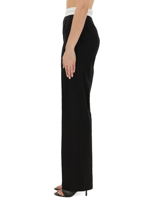 High Waisted Pleated Pant With Logo Elastic - Image 4
