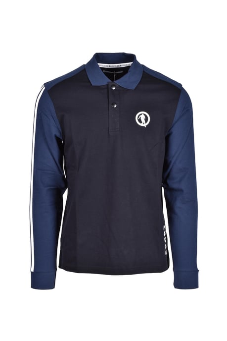 Long Sleeve Polo Shirt Colorblock - Image 1