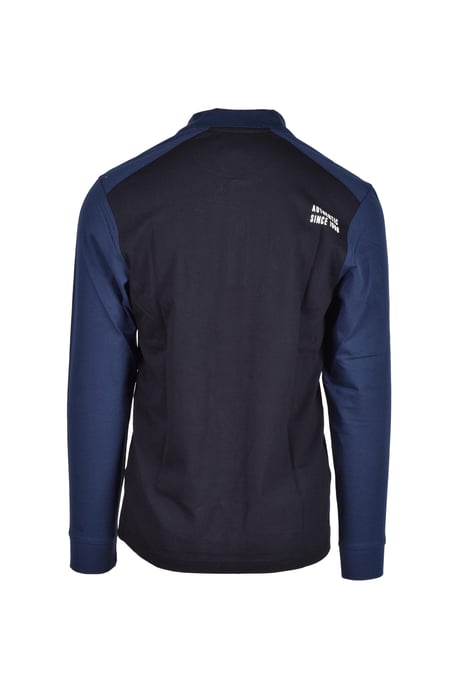 Long Sleeve Polo Shirt Colorblock - Image 2