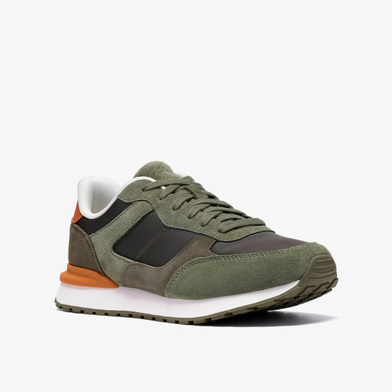 Franco Run Olive Combi Trainers - Image 4