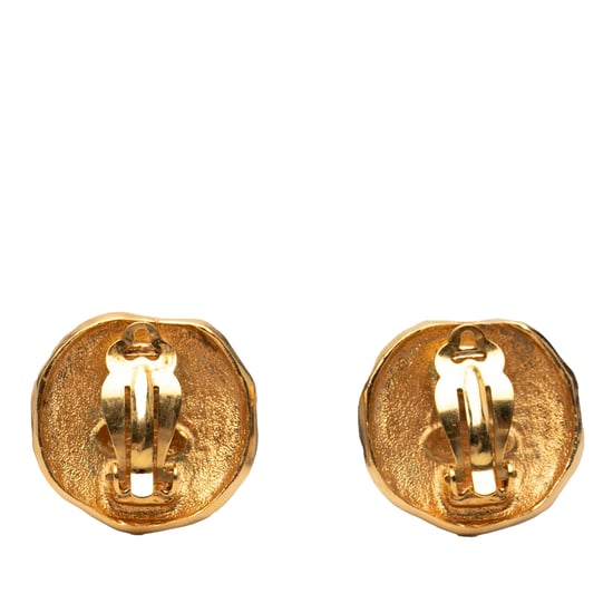 Tweedekans Gouden Gecoate Logo en Leeuw Clip-On Oorbellen - Image 2