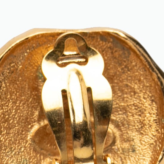 Tweedekans Gouden Gecoate Logo en Leeuw Clip-On Oorbellen - Image 5