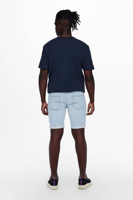 ONLY & SONS regular fit short ONSPLY blue denim - Image 3
