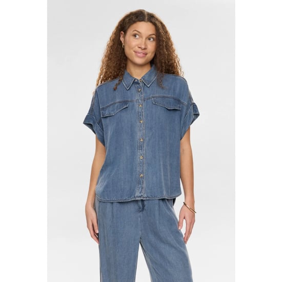 Nümph Numph nuelida sleeveless shirt 3160 snow washed denim - Image 2