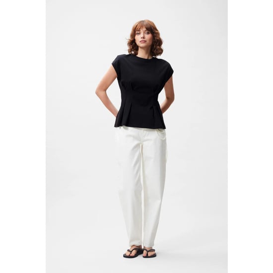 Catwalk Junkie 2504020203 tshirt with waist pleats - Image 3
