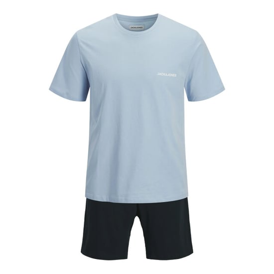Jack & Jones Heren korte shortama pyjamaset jaceverest lichtblauw/donkerblauw - Image 1