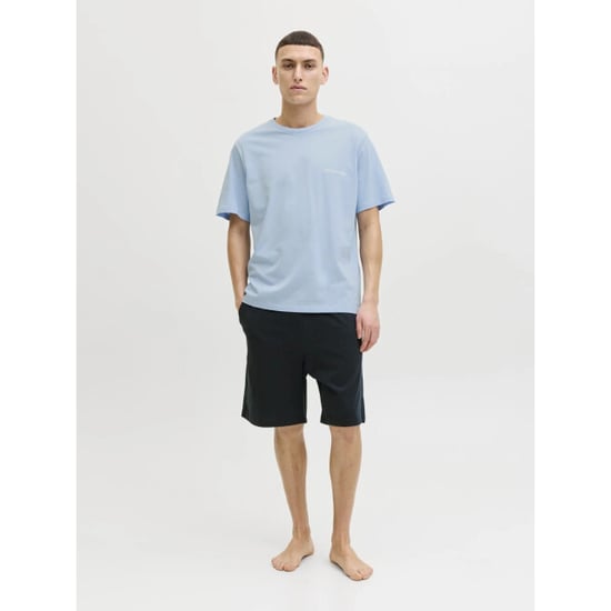 Jack & Jones Heren korte shortama pyjamaset jaceverest lichtblauw/donkerblauw - Image 2