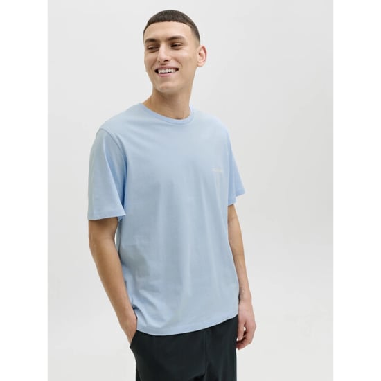 Jack & Jones Heren korte shortama pyjamaset jaceverest lichtblauw/donkerblauw - Image 3