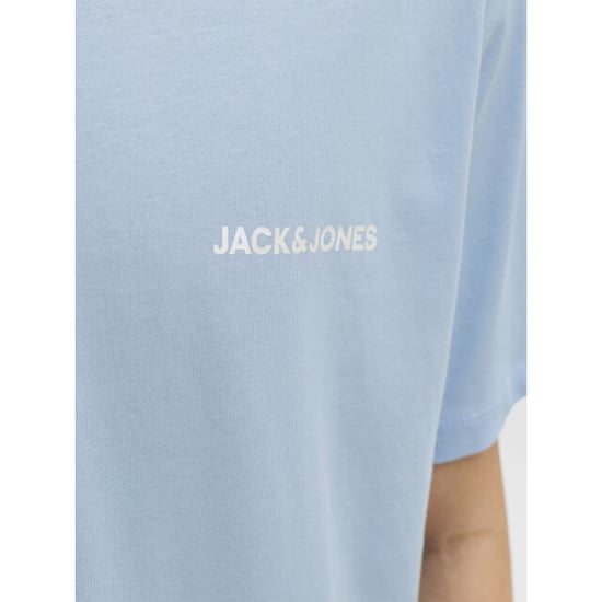 Jack & Jones Heren korte shortama pyjamaset jaceverest lichtblauw/donkerblauw - Image 5