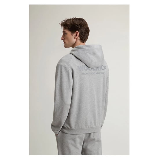Woolrich Macro logo hoodies cfwosw2033mrut5377 - Image 4