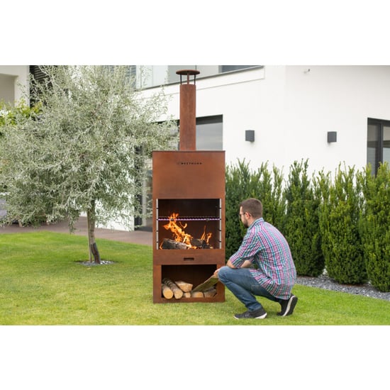 Westmann Barbecue en open haard roest 41x70x229 cm wmlg610-b - Image 4