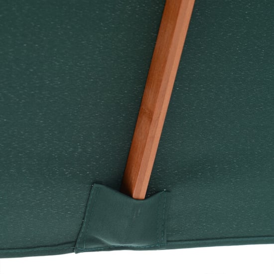 4goodz 3-delig kantelbare parasol hout rechthoekig 200x150x230 cm groen - Image 4