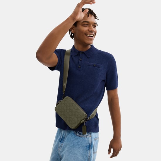 Charter Crossbody Bag 19 In Signature Canvas Jacquard - Image 4