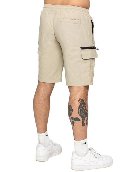 Enzo | Heren Woven Utility Cargo Shorts - Image 3