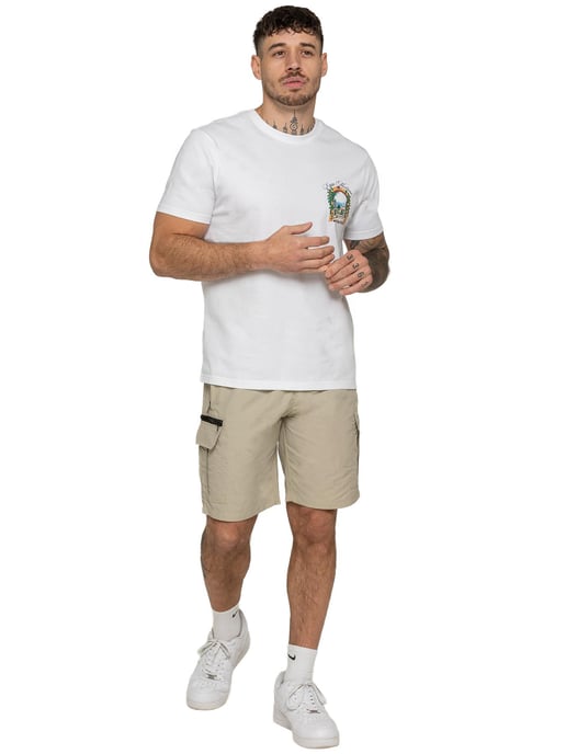 Enzo | Heren Woven Utility Cargo Shorts - Image 5
