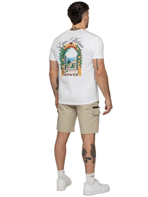 Enzo | Heren Woven Utility Cargo Shorts - Image 6