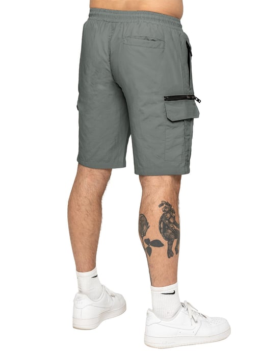 Enzo | Heren Geweven Utility Cargo Shorts - Image 3