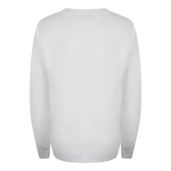 Love Moschino Large Red Heart Logo White Sweatshirt - Image 3