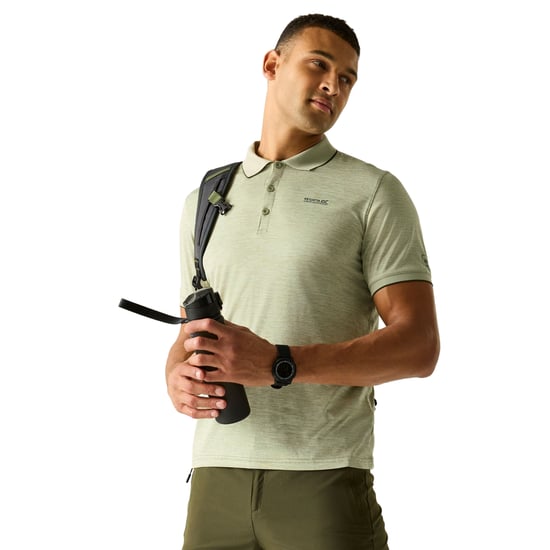 Regatta Mens Remex II Jersey Polo Shirt (Light Sage) - Image 4