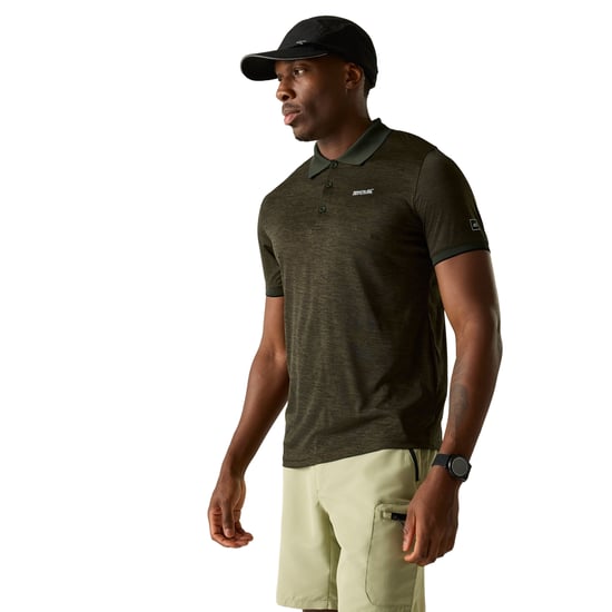 Regatta Heren Remex II Jersey Poloshirt (Donkere Khaki) - Image 4