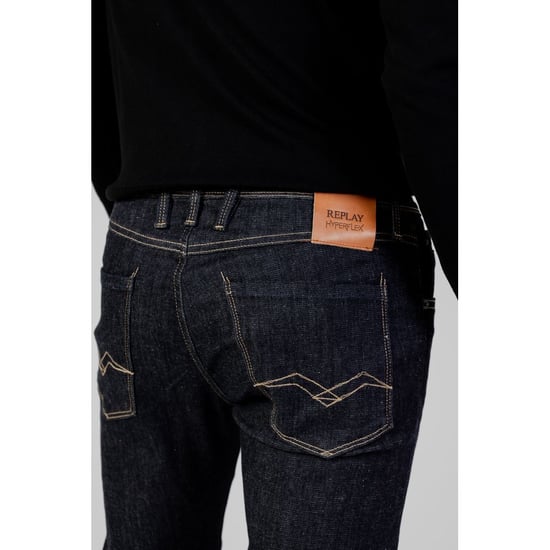 Herr Replay Anbass Slim-Fit Jeans i Blå - Image 5
