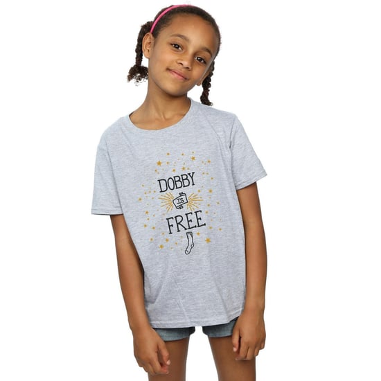 Harry Potter Meisjes Dobby Is Vrij Katoenen T-Shirt (Sportgrijs) - Image 3