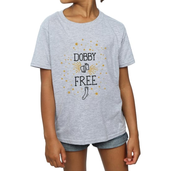 Harry Potter Meisjes Dobby Is Vrij Katoenen T-Shirt (Sportgrijs) - Image 4
