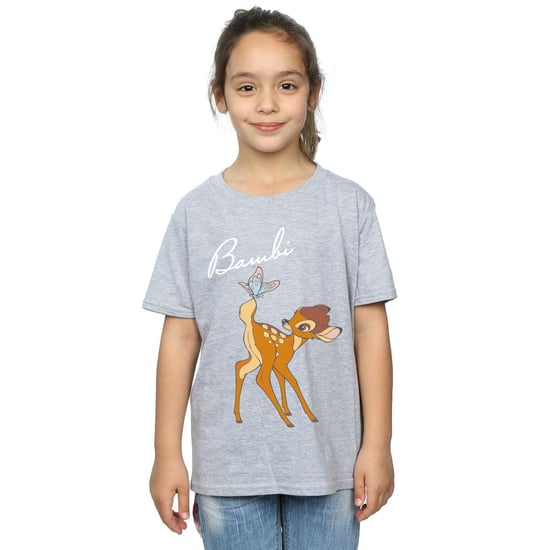 Disney Meisjes Bambi Vlinderstaart Katoenen T-Shirt (Sportgrijs) - Image 2