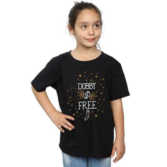 Harry Potter Meisjes Dobby Is Vrij Katoenen T-Shirt (Zwart) - Image 3
