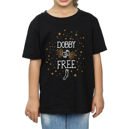 Harry Potter Meisjes Dobby Is Vrij Katoenen T-Shirt (Zwart) - Image 4