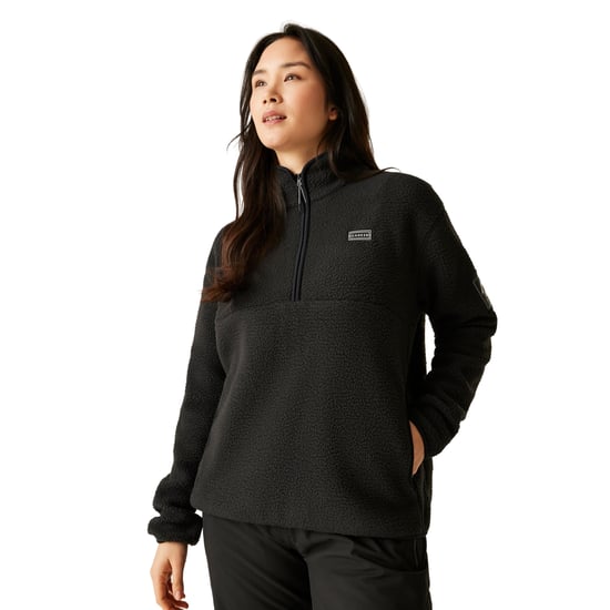 Dare 2B Dames/Dames Uitschuif Fleece Top (Zwart) - Image 4