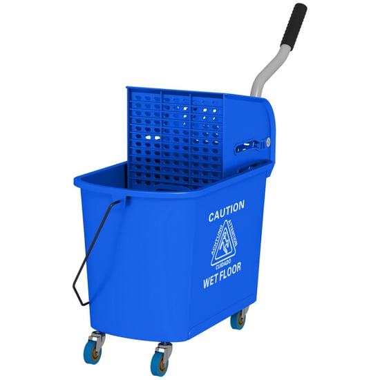 4goodz Schoonmaakwagen rolemmer met wringer 20 ltr blauw - Image 1