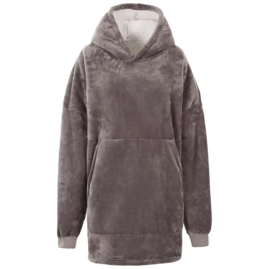 Trespass Unisex Adult Cosiness Oversized Hoodie Blanket (Storm Grey) - Image 1