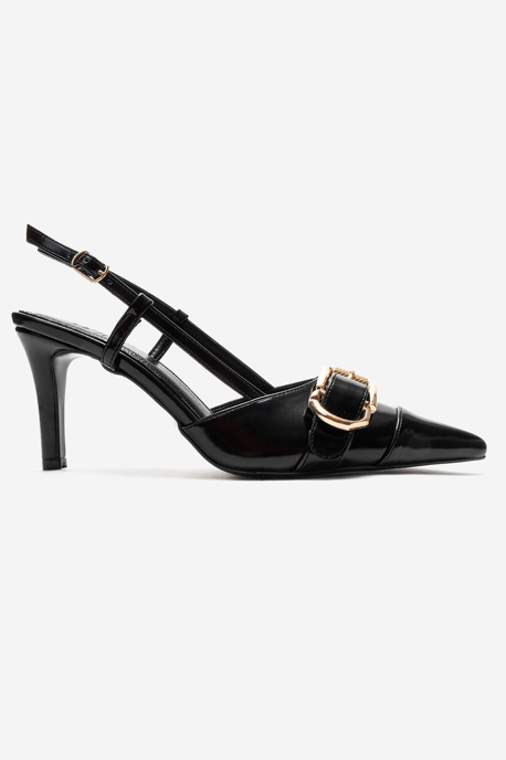 Noen Gesp Spitse Neus Stiletto Pump - Image 4