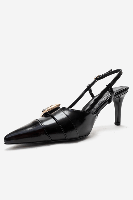 Noen Gesp Spitse Neus Stiletto Pump - Image 6