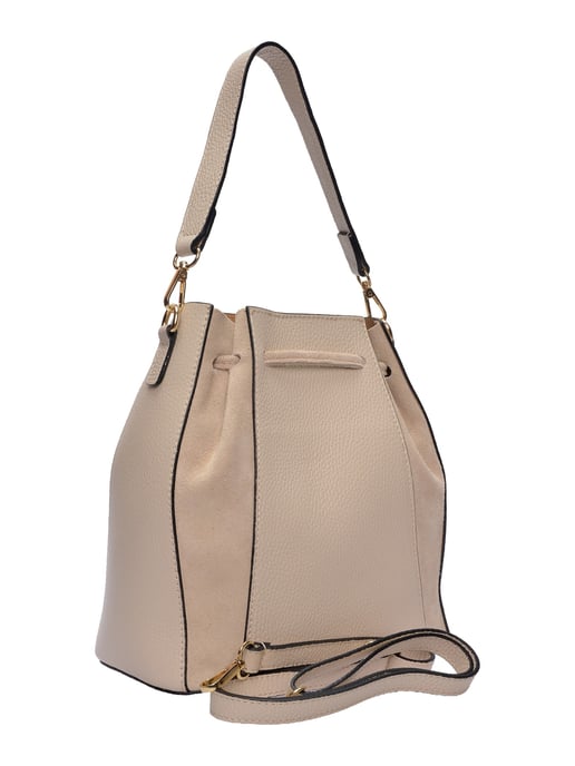 Roberta M Beige Rundleer Tas - Image 2