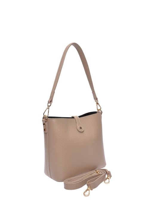Roberta M Beige Rundleer Tas - Image 2