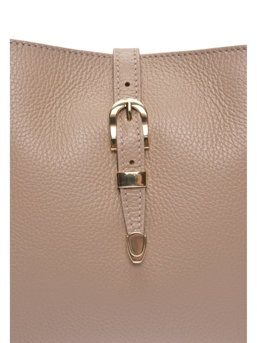 Roberta M Beige Rundleer Tas - Image 3