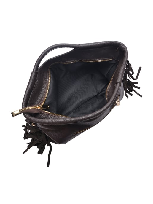 Isabella Rhea Bordeauxrood Rundleer Tas - Image 4