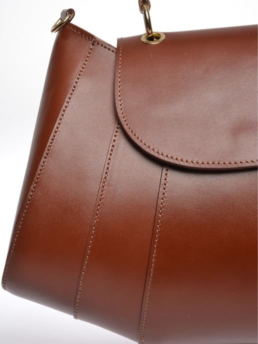 Isabella Rhea Bordeauxrood Rundleer Tas - Image 3