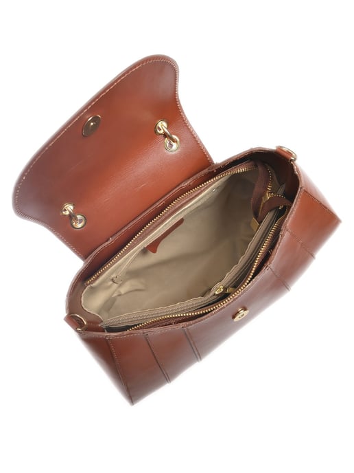 Isabella Rhea Bordeauxrood Rundleer Tas - Image 4